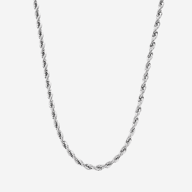925 Sterling Men's Ladies Chunky Sterling Silver Rope Chain